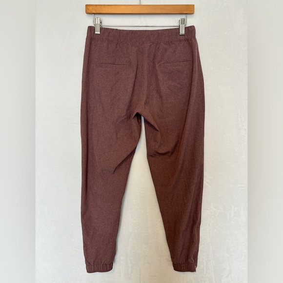 Albion Womens Brick Red Jet Set Pull On Casual Joggers Ankle Zips Size XS - Picture 2 of 9